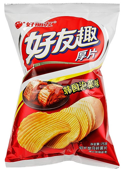 好丽友 "好友趣" 凹凸薯片【韩国泡菜味】75g